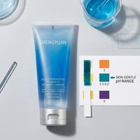 Micro-mousse nettoyante fermentée à la Tremella, enrichie en peptides de cuivre bleu, mousse oxygénante pour le visage, texture soyeuse, mousse clarifiante pour la peau