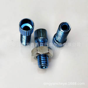 Vis de réglage métallique creuse pour câble de frein de vélo, accessoires de vélo - Product Image 2