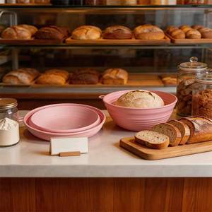 Easy to Clean Collapsible Silicone Sourdough <b>Basket</b> Proofing Bowls for <b>Bread</b> Baking Making Supplies Tools - Product Image 1