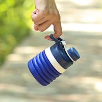 Bouteille d'eau potable en silicone en promotion, avec logo personnalisé