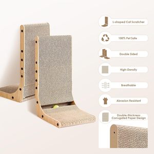 <span class=keywords><strong>Cat</strong></span> Scratcher Karton Scratch Pad mit Box Durable Corrugate Scratching Board Kitty Sofa Lounge Bett reversibel - Product Image 2