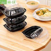 Boîtes à poulet frit jetables biodégradables avec couvercle transparent – Contenants écologiques pour poulet rôti à emporter et rangement pour rôtisserie