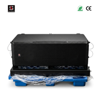 HDL50 Système de sonorisation PA professionnel étanche à trois voies avec deux haut-parleurs de 12 pouces, 143 dB SPL max, pour grands événements
