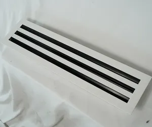 Klima havalandırma kare kaynağı 80x20 havalandırma kapağı alüminyum tavan hvac hava grille yuvası lineer difüzör