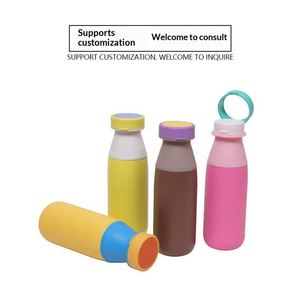 Bouteille d'eau isotherme en acier inoxydable personnalisée de 500 ml pour enfants, avec double poignée, anti-fuite, sans BPA, gourde scolaire GOURD ENFANT - Product Image 3