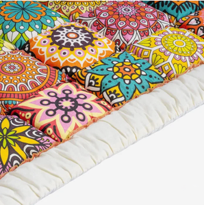 Matelas pour animaux de compagnie mignon <span class=keywords><strong>avec</strong></span> motif <span class=keywords><strong>iris</strong></span> imperméable, coussin pour chien antidérapant et lavable en machine, protection de canapé, matelas pour chat - Product Image 4