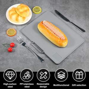Planche à découper transparente antidérapante 3 en 1, nouvelle, personnalisée, en plastique de qualité alimentaire, avec support de rangement, compatible lave-vaisselle - Product Image 5