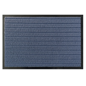 EIFFEL HOME Custom Made Modern Doormat Seven Stripes Monochrome Rectangular Polyester Fiber Water Resistant Non-slip Rubber - Product Image 3