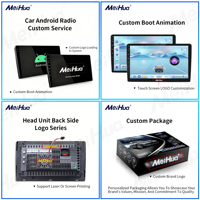Meihua Custom Portable Car Stereo Android 7/9/10/10.33/13.1 Inch Autoradio dengan Navigasi GPS, Pemutar Audio DVD, dan Fungsi DSP