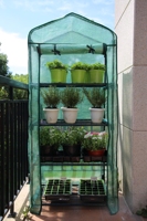 Mini serre à 5 niveaux en PVC, chariots à fleurs, serre intérieure complète avec cadre en aluminium, serre de jardin pour plantes