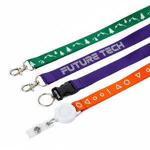 Custom Logo Wholesale Promotional Personalized Polyester Lanyards Bulk Neck Straps ID Badge Holder Event Pass Accessory Lanyards