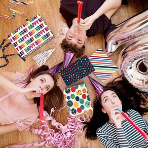 Carta da Regalo per <span class=keywords><strong>Compleanno</strong></span> con Pois e Palloncini Colorati per Ragazzi e Ragazze, <span class=keywords><strong>20</strong></span> x 28 Pollici, per Confezioni Regalo Festive - Product Image 6