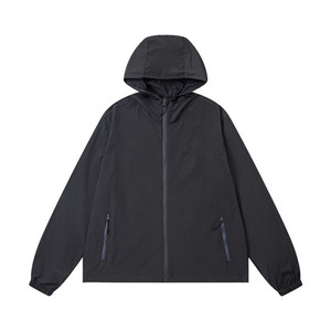 Blouson bomber unisexe coupe-vent de haute qualité avec fermeture éclair, personnalisable ODM, style streetwear, coque en nylon/coton, saison automne - Product Image 2