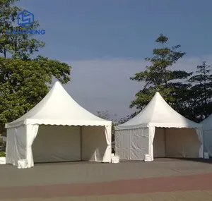 Wholesale Arabic Standard Aluminum / Steel Pagoda Tent Booth 3m To 6m For 10 20 30 50 People For Trade Show Expo