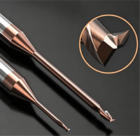 Mini-fraise à billes en carbure monobloc de très petit diamètre pour CNC