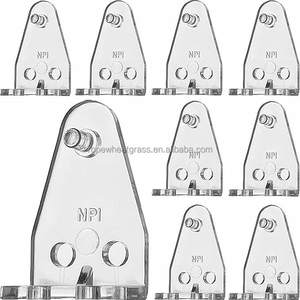 Support de fixation moderne en plastique pour rails inférieurs de stores, clips transparents en PC pour stores en faux bois, stores plissés, stores cellulaires - Product Image 5