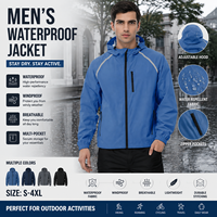 Veste imperméable pour homme sur mesure, coupe-vent, veste à capuche pour l'extérieur, veste légère contre la pluie, veste de randonnée, fabricant OEM ODM