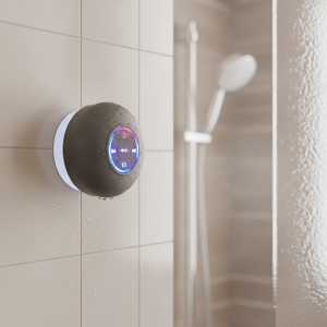 Nouvelle Enceinte Sans Fil à Ventouse, Rechargeable USB, Mini Subwoofer Portable avec LED pour Maison et Salle de Bain, Vente Chaude en Usine - Product Image 1