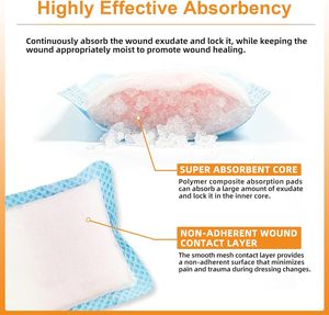 Pansement super absorbant de base stérile chirurgical de soins de traitement des brûlures médicales de Risenmed