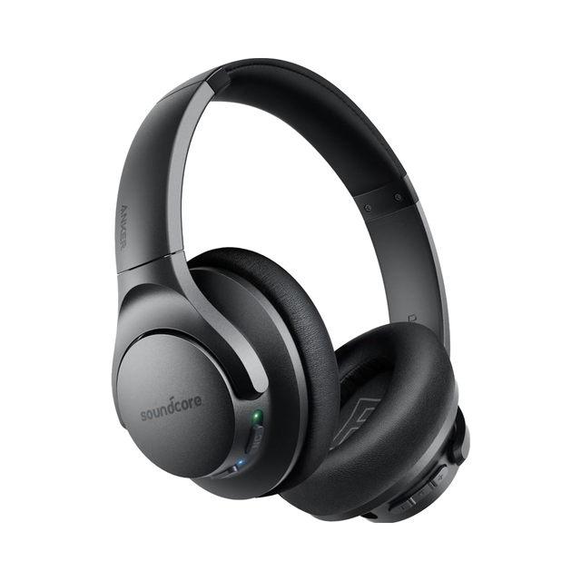 Life Q20 Hybrid ANC Wireless for 5.3 Waterproof Earphones for Mobile Phone 60H Playtime Hi-Res Audio Deep Bass ABS Ear