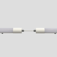 Luminaire linéaire LED étanche IP65, 120 lm/W, anti-vapeur, avec détecteur de mouvement, longueur 2 pieds, pour entrepôt et garage