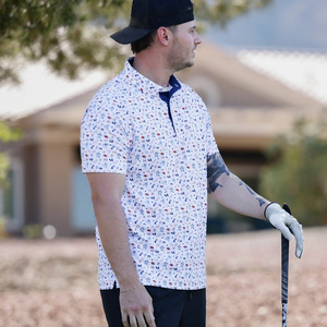 Di alta qualità sublimazione manica corta in poliestere <span class=keywords><strong>4</strong></span> vie elasticizzato Anti-rughe <span class=keywords><strong>Polo</strong></span> t-Shirt maglietta da <span class=keywords><strong>Golf</strong></span> per uso quotidiano urbano <span class=keywords><strong>Golf</strong></span> - Product Image 2