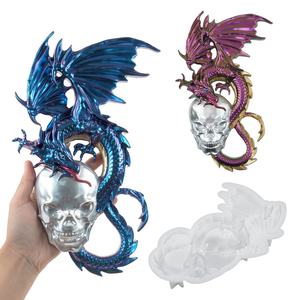 DM892 Mouche Dragon Crânes Squelette Résine Époxy DIY Silicone Moule pour Ciment Béton Gypse Plâtre Art Décor pour Gâteau Outils - Product Image 2
