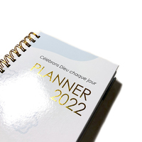 Spirale 12 mois impression hebdomadaire quotidienne planificateur de soins personnels personnalisé Gratitude cahier Journal livre boîte cadeau ensemble