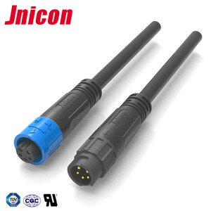 Jnicon Ip67 Ip68 M12 2 3 4 5 핀 방수 Led 태양 금 Matel 감지기 하드웨어 방수 커넥터 - Product Image 6