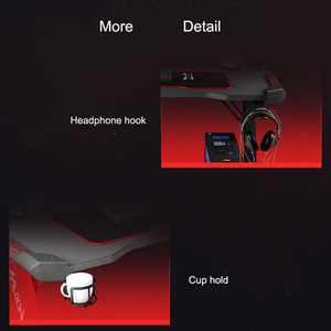 Table d'ordinateur de gaming, haute qualité, avec led, pour joueurs, vente en gros - Product Image 6