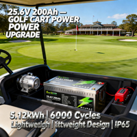 Baterai LiFePO4 25.6V 24V 200Ah Deep Cycle untuk Solar, Marine, dan RV