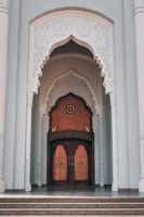 Porte de mosquée en métal conception espace cadre structure en acier porte de mosquée