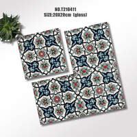 Carreaux 8x8 Art Faits Main Doux au Toucher 200x200mm Résistants aux Acides pour Salle de Bain Extérieur Design Graphique Mur Sol Rectifiés