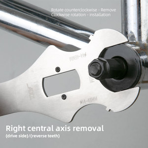 Herramienta de instalación y extracción de <span class=keywords><strong>pedalier</strong></span> de bicicleta de montaña AXI 4.1 con orificio cuadrado, <span class=keywords><strong>llave</strong></span> de 36MM/44MM/48MM para tuercas y tornillos de bicicleta - Product Image 5