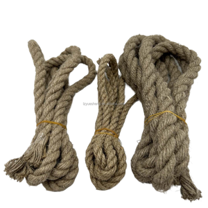 Usine vente 100% corde de chanvre naturel pur 3 brins torsadé Flexible cordons de chanvre <span class=keywords><strong>bobine</strong></span> pour artisanat jardinage maison projets de bricolage - Product Image 2