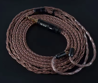 KBEAR Kabel Earphone Tembaga Murni 16 Inti 2PIN/MMCX/QDC Konektor Earbud Digunakan untuk Headphone KZ EDX ZSN PRO BLON BL-03 KBEAR KS1
