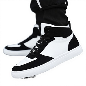 Chaussures montantes pour hommes extra larges 2025 – Design Panda noir et blanc tendance – Polyvalentes, décontractées, pour la marche, avec talon compensé - Product Image 2