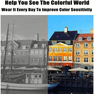 Lunettes de soleil demi-cerclées carrées tendance 2025 pour daltoniens (rouge-vert) – Vente en gros pour hommes et femmes - Product Image 6