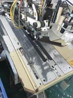 Machine à coudre industrielle automatique Juki APW-195N d'occasion pour passepoil de poche, point noué, épaisseur 13 mm, blanche, certifiée ISO9001, garantie 1 an