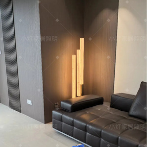 Lampe de sol moderne en marbre et bois, 200*1550mm, lumière LED, abat-jour beige, pour la décoration du salon et de la chambre - Product Image 2