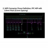 Placa Controladora MIPI DSI de 4 Carriles, Convertidor HD-MI a MIPI, PCBA Tipo-C 5V, Adaptador de Pantalla Industrial, FPC 40P, Compatible con Táctil IIC