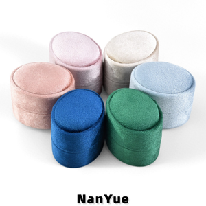 <span class=keywords><strong>Boîte</strong></span> <span class=keywords><strong>à</strong></span> bague ovale en velours, mini <span class=keywords><strong>boîte</strong></span> de rangement pour bague de fiançailles ou de mariage, <span class=keywords><strong>boîte</strong></span> de présentation de bijoux portable avec logo personnalisé, emballage cadeau - Product Image 6