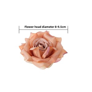 Wholesale INS Style Artificial Peach <b>Branch</b> <b>Light</b> Dream Rose Flower Head Green Plant Flower Craft for Graduation - Product Image 4