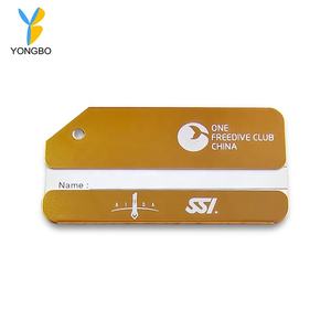 Etichette per bagagli etichette da viaggio in lega di alluminio etichette identificative porta carte di nome per borse per bagagli valigie 6 colori - Product Image 5