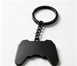 Game Controller Metal Key Chain Pendant Black Zinc Alloy <b>Keyring</b> Cartoon Gift for Backpack and Keys - Product Image 4