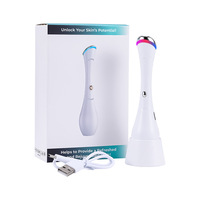 Nieuw waterdicht handheld oogapparaat met verwarmde vibrerende infusiepen verwijdert donkere kringen en rimpels, voor thuisgebruik, USB oplaadbaar, beautyproduct
