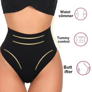 Culotte gainante taille haute pour femme, string amincissant, rehausseur de fesses, sous-vêtement sculptant le ventre, caleçon amincissant, body shaper - Product Image 2