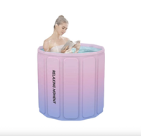 Meilleur prix, baignoire pliable en PVC épaissi, nouveau style, douche portable, facile à ranger, ne prend pas beaucoup d'espace