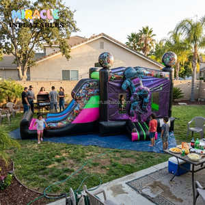 Castillo Inflable Profesional 3D con Tobogán Doble de Astronauta para Negocios de Alquiler Comercial de Alto Rendimiento - Product Image 1