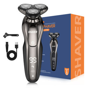 Rasoir <span class=keywords><strong>électrique</strong></span> élégant pour homme, triple lame flottante, fonction lavage intégral du corps, chargement USB, facile à utiliser pour la maison et les camping-cars - Product Image 1